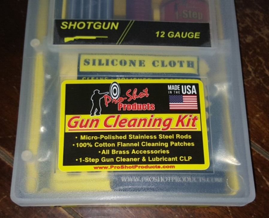 Pro-Shot Products Cleaning Kit: Rod/Patches/Bore Brush Cloth/+More -Item #S12KIT