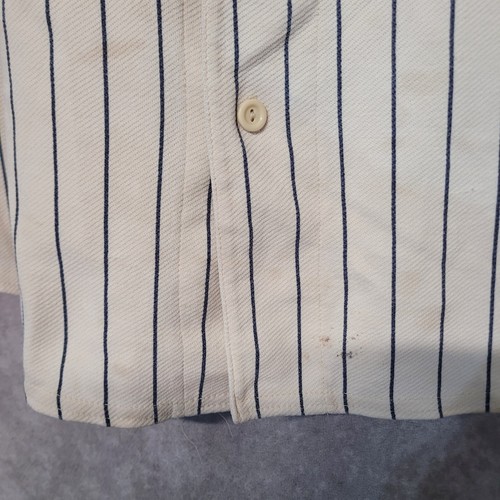 Majestic Boston Red Sox Cooperstown Nadelstreifen beige Throwback Trikot Herren XL - Bild 3 von 9