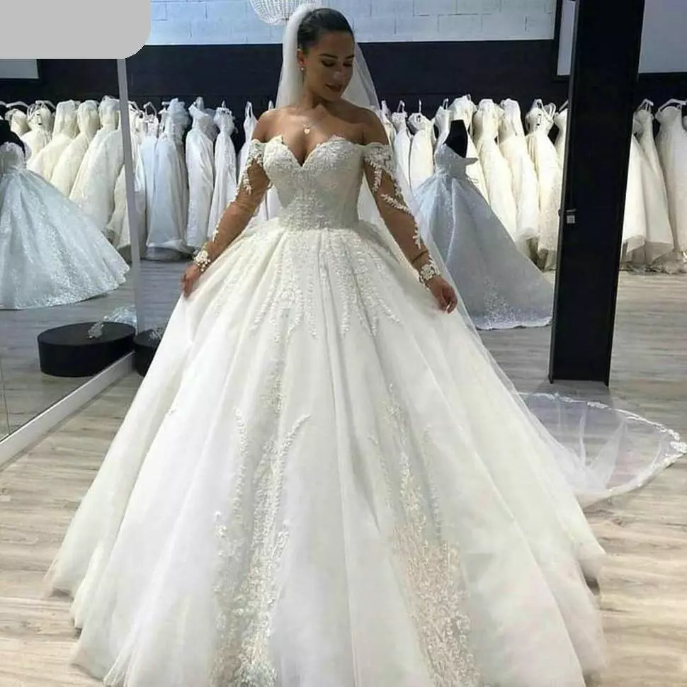 Elegant White Strapless Bowknot Ball Gown Wedding Dress | LizProm