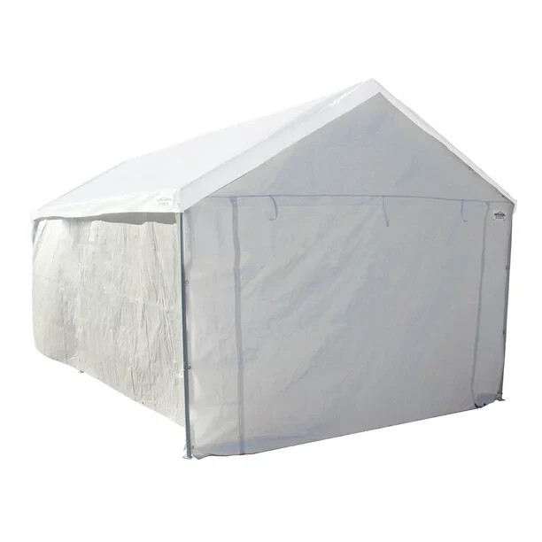 10' X 20' Rectangle Domain Carport Enclosure Kit, White