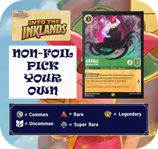 Disney Lorcana Into the Inklands PICK YOUR OWN NON-FOIL - BASE | Fast Shipping