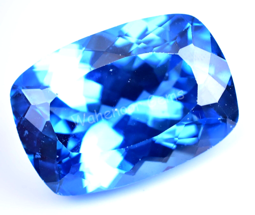 Cojín Topacio Azul LONDRES 42,80 Ct Impecable CERTIFICADO Piedras Preciosas Sueltas - Imagen 2 de 6