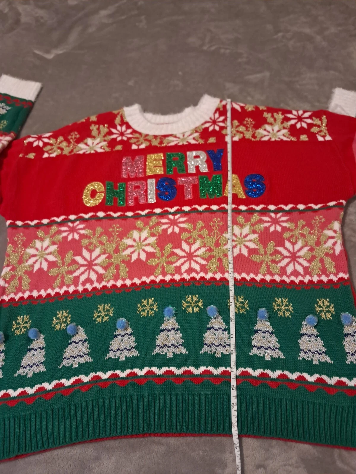 Holiday Time Women's Christmas Ugly Sweater Size Plus 1X.