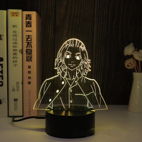 Anime Lamp Tokyo Revengers Led USB Touch 3D Night Light Decor 6 Designs 7 Colors - Picture 1 of 12