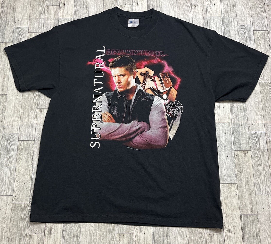 Vintage 00s Y2K Supernatural T Shirt The Television Series Tv