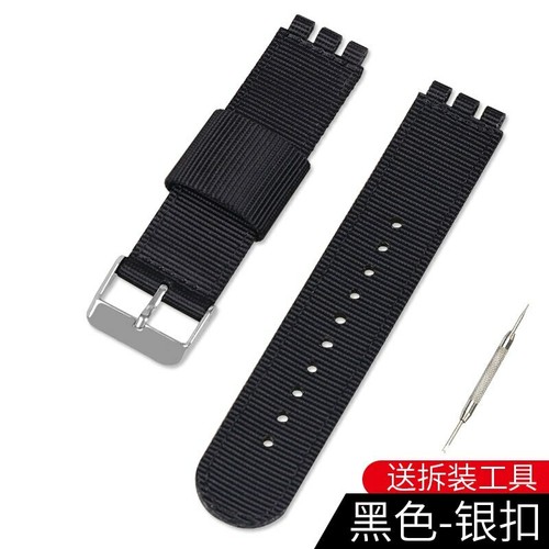 17 mm 19 20 mm cintura in nylon estremità 3 convesse cinturini in tela per cinturino orologio campione - Foto 13 di 48