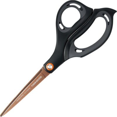 KOKUYO Aero Fit Sperio titanbeschichtete lange Schere für dickes Papier PH240...