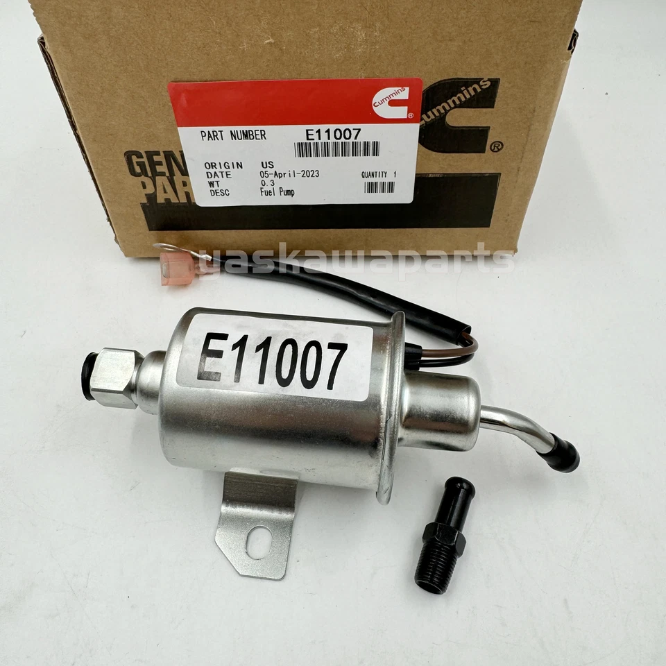 Bomba de combustible E11007 para Onan 4000 RV Cummins generador 4KW Microlite MicroQuiet 12V Foto 2 de 3