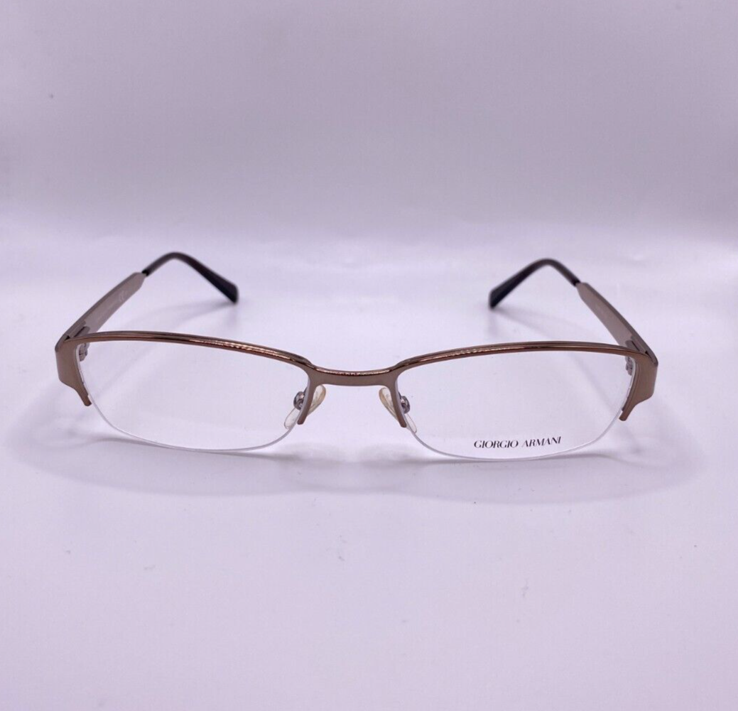 Giorgio Armani GA 932 16H Bronze Semi Rim Metal Eyeglasses Frame