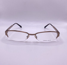 Giorgio Armani GA 932 16H Bronze Semi Rim Metal Eyeglasses Frame 52-18-135 Italy
