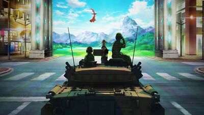 Anime widescreen gate jieitai kanochi nite kaku Playmat Gaming Mat