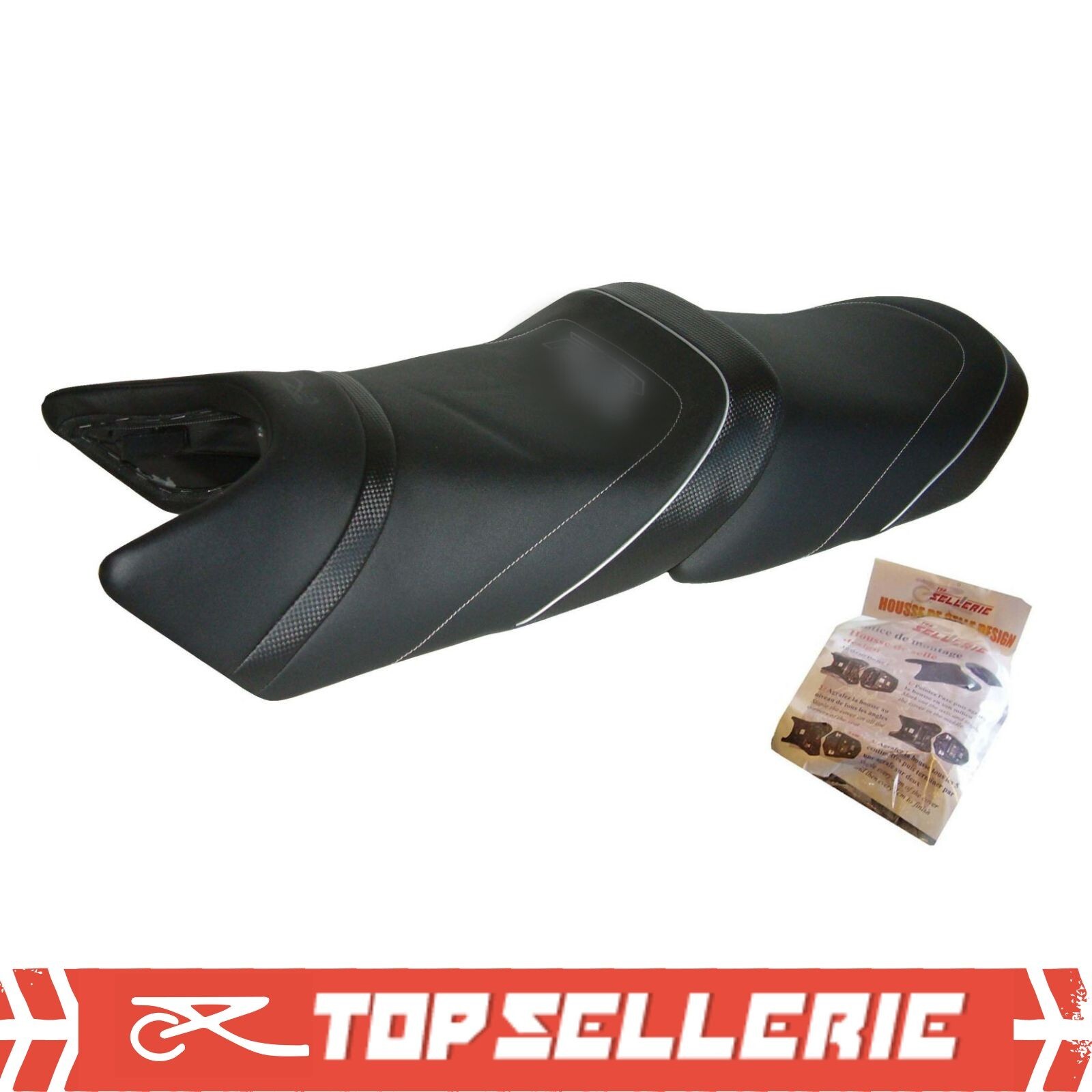 Housse de selle Yamaha FJR 1300 confort noir 2001-2005