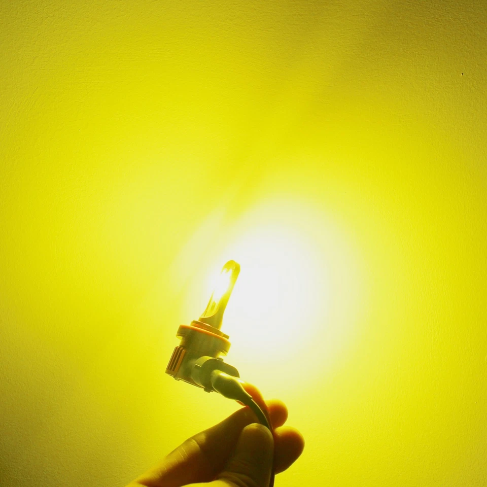 Bombilla antiniebla LED HB4 ALLA LIGHTING para Toyota Honda, brillante 3000K amarillo dorado Foto 4 de 4