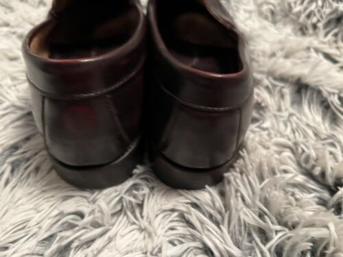 Johnston & Murphy Aristocraft Heidelberg Burgunderrot Leder Penny Loafer Schuhe 7,5 - Bild 6 von 9