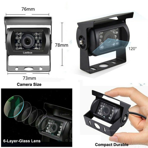7'' Rear View Monitor Reversing Backup Camera Kit for Truck Car 20M 4PIN Cable - Picture 11 of 11