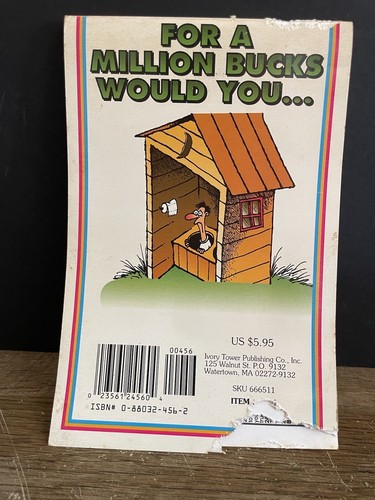 Vintage For a Billion Bucks Would You… Ivory Tower Publishing Cartoon Book 1994 - Picture 7 of 7
