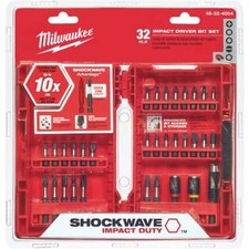 Milwaukee 48-32-4004 SHOCKWAVE  Impact Duty  32-PC Driver Bit Set