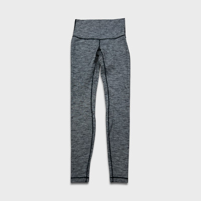 Lululemon Wunder Under High Rise Tight Womens Size 6 Gray Athletic Yoga Leggings