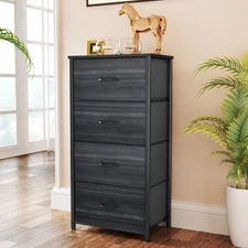 Uforic 4 Drawer Dresser Fabric Chest of Drawers Furniture Storage Organizer