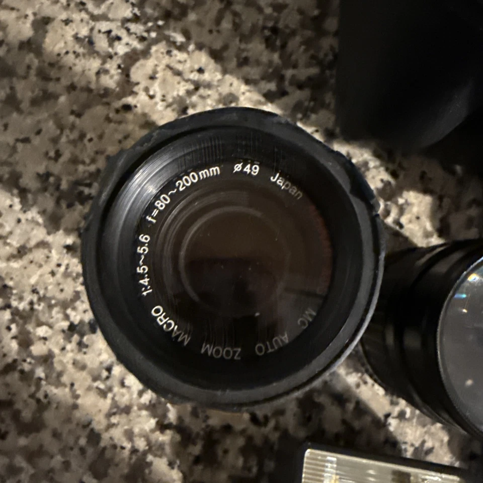 Minolta  X-700 Black SLR Film Camera W/4 Lens MD 50mm Excellent Condition Work - Image 2 of 4