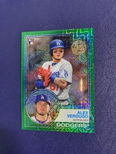 2018 Topps Silver Pack 1983 Design Chrome Green /99 Alex Verdugo RC #46 Rookie
