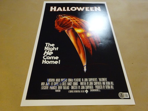 Signed Jamie Lee Curtis Autographed 11"x17" Halloween Photo Beckett BAS COA - Picture 2 of 6