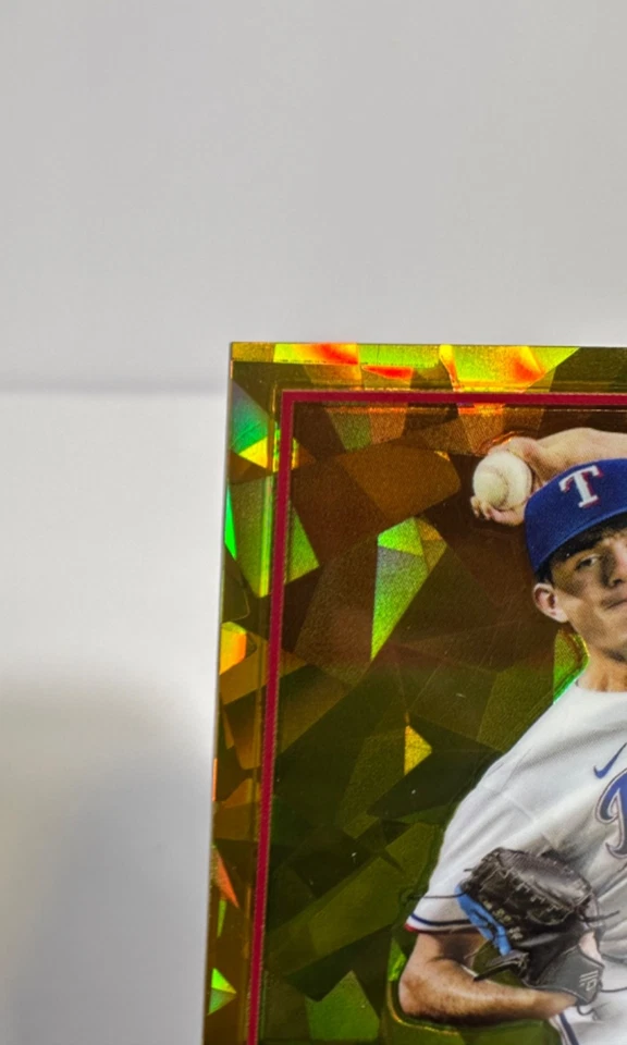 2023 Topps Chrome Sapphire Cody Bradford RC Gold Refractor 41/50 Rangers Rookie - Image 2 of 4