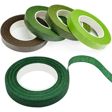 5 Roll Floral Tape, 1/2 Inch 30 Yard Florist Tape, Flower Wrap Tape for Fresh 