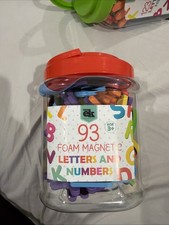 93 Foam Magnetic Letters and Numbers