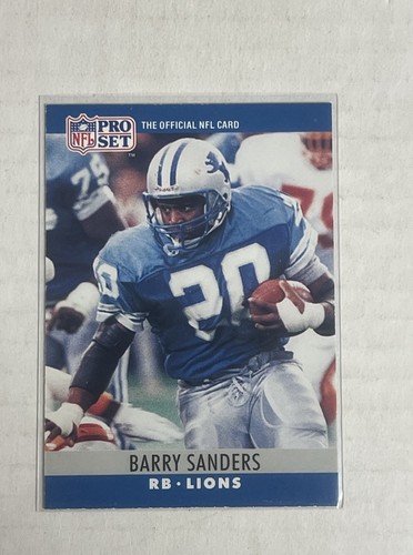 Barry Sanders 1990 Pro Set #102 Detroit Lions HOF