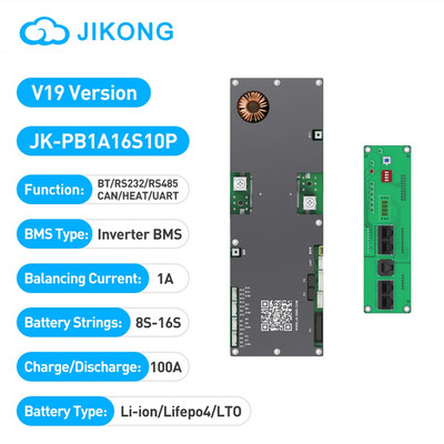 JKBMS V19 BMS Smart Haushalt Energie BMS 8S-16S 24V/48V 100A 150A 200A 300A Li-I