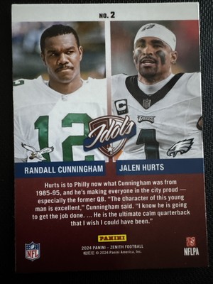 【コンプセット】ホームレース トレカ ハンウェン 2024 Panini Zenith - Idols Jalen Hurts, Randall Cunningham #2 | eBay