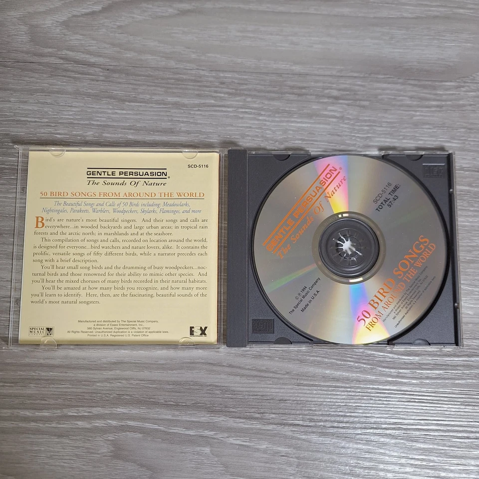 Gentle Persuasion - 50 Bird Songs From Around The World CD 1994 Nature Special - Image 2 of 3
