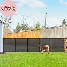 Reinforced 42" Tall Retractable Dog Gate, 155" Extra Long Retractable Baby Gate 