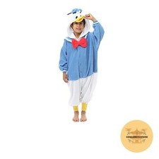 SAZAC Fleece Kigurumi Donald Duck Disney Costume for Kids 110cm