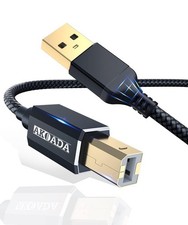 Printer Cable,USB 2.0 Printer Cable 20FT, USB Type A Male to B Male Printer S...