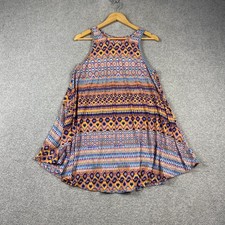 Tigerlily Womens Dress 10 Boho Aztec Print Sleeveless Swing Festival Summer