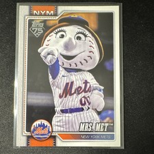 Topps 2026 Series 1 75th Anniversary Insert Mrs. Met M-14 New York Mets