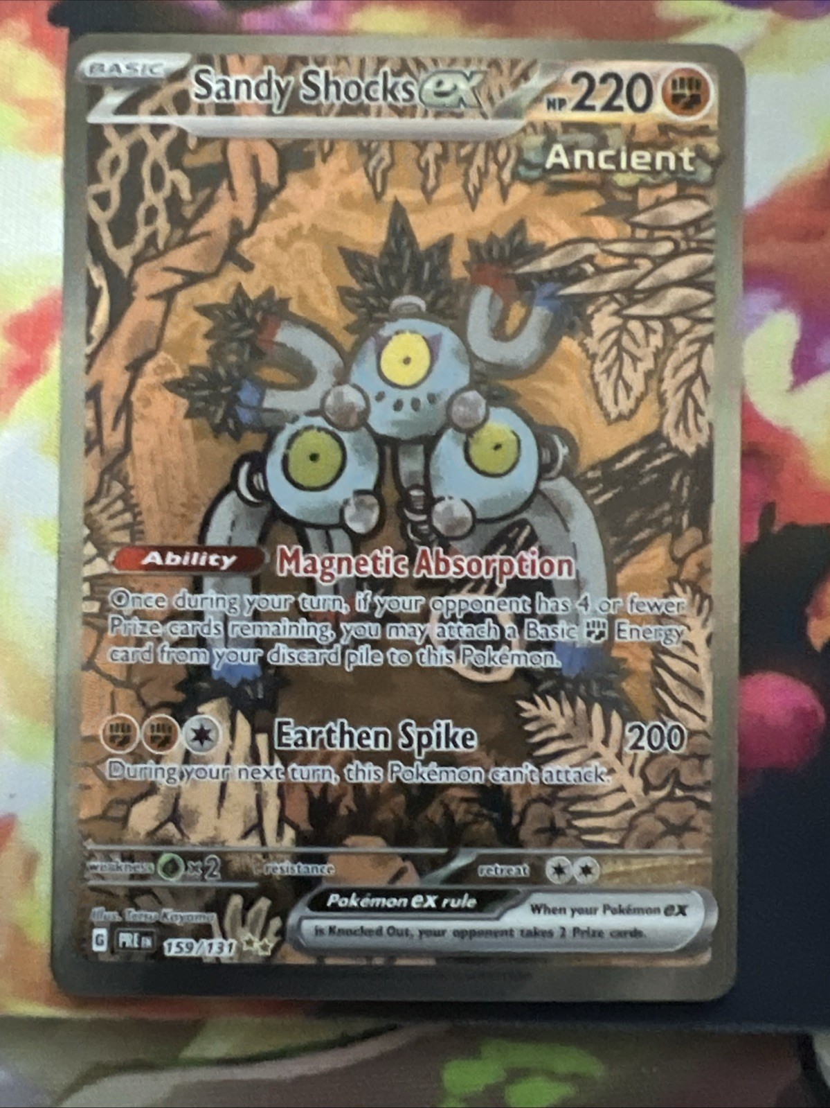 Pokémon TCG Prismatic Evolutions Sandy Shocks EX Card 159/131