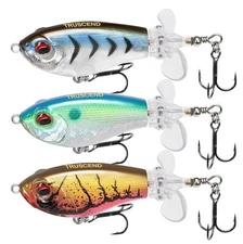 Truscend PoPobait Topwater Plopper Fishing Lures BKK Hooks Bass Pike Walleye NEW