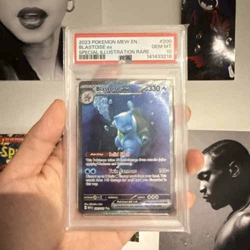 2023 POKEMON MEW EN-151 SPECIAL ILLUSTRATION RARE #200 BLASTOISE EX PSA 10