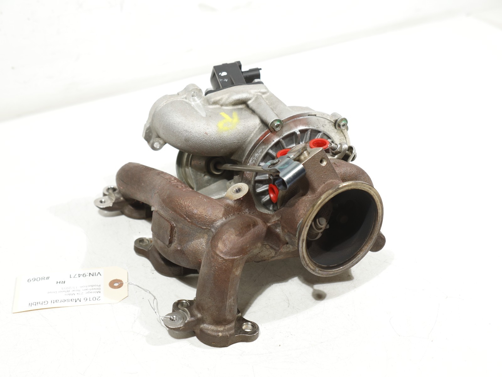 2014-2017 MASERATI GHIBLI 3.0L PASSENGER SIDE PWG TURBOCHARGER ENGINE TURBO OEM