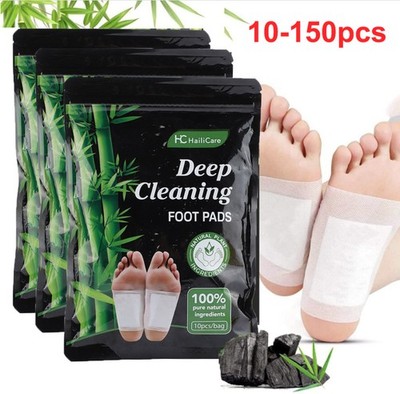 150Pcs Foot Detox Patches Pads Toxins Deep Cleansing Herbal Organic Slimming Pad