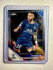 2022 Topps Chrome UEFA Champions League Neymar Jr Silver PSG
