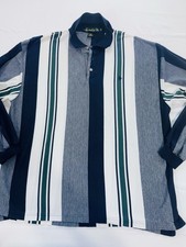 Knights of the Round Table Striped Polo Rugby Shirt, Long-sleeve, VTG 90 s, 2XL