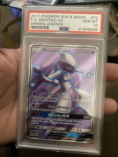 Mewtwo-GX graded PSA 10 for sale on eBay