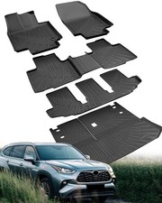 Floor Mats Cargo Liner for Toyota Highlander 2020-2025 Only for Bench Seat...