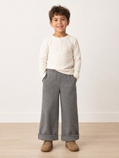 Hanna Andersson Cuffed Hem Elastic Waistband Herringbone Pants Kids 110cm/5