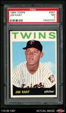 1964 Topps #567 Jim Kaat Twins HOF PSA 7 - NM
