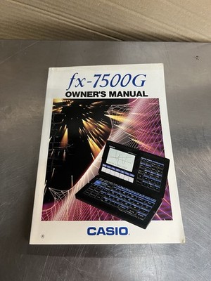 Casio fx-7500G Grafikrechner Owner s Manual Vintage 1988